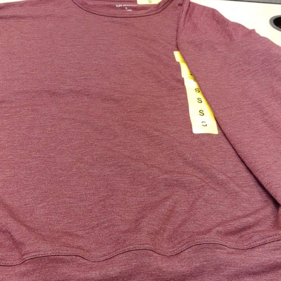 TUFF Women Athletics Long Sleeve Active Sweatshirt --Berry Melange - Picture 5 of 8